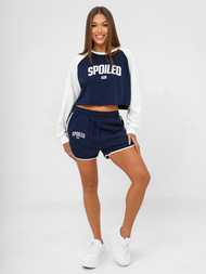 Dámská dvoudílná tepláková souprava námořnické modrá-bílé OZONEE JS/M58631AB