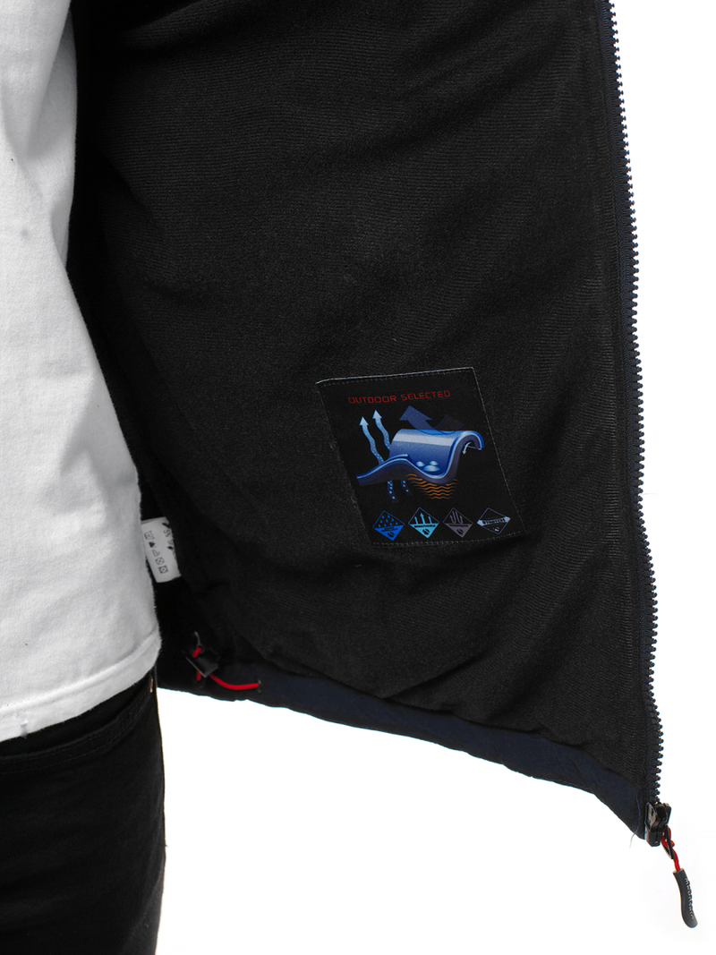 Pánská Bunda Softshell modro-červená OZONEE GE/12262