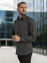 Pánská Košile Černá OZONEE V/V184