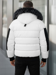 Pánská Zimní Bunda Bílá OZONEE O/M798Z