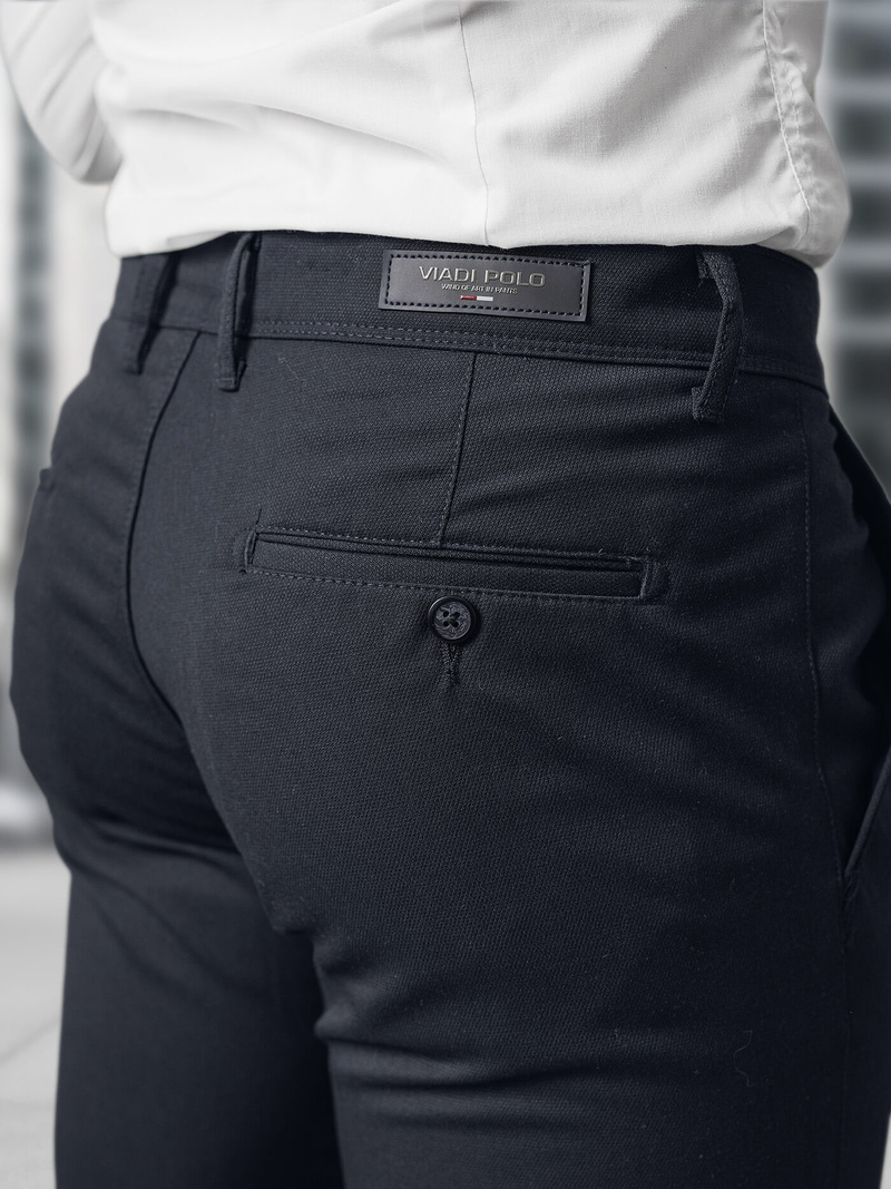 Pánské Chino Kalhoty Námořnické Modré OZONEE V/5100