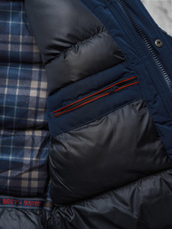 Pánská Zimní Bunda Námořnická Modřá OZONEE JS/5M718/215