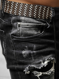 Pánské Džíny Černé OZONEE NB/MP0026G