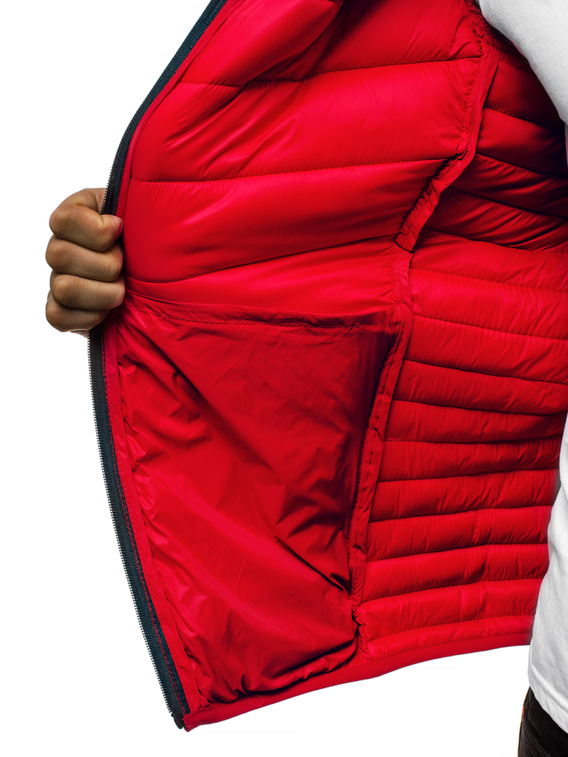 Pánská Bunda Červená OZONEE JB/JP1137