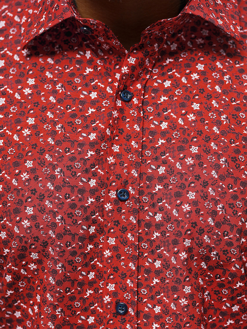 Pánská Košile Červená OZONEE O/3722Z