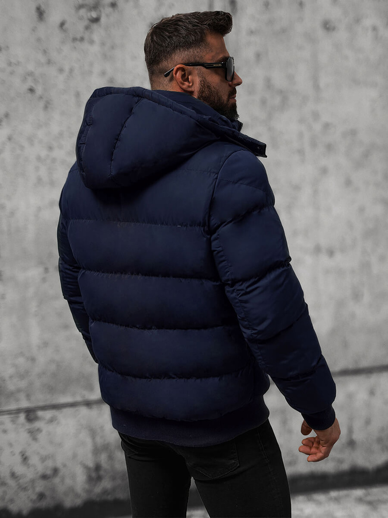 Pánská Zimní Bunda Námořnická Modřá OZONEE JS/27M8111