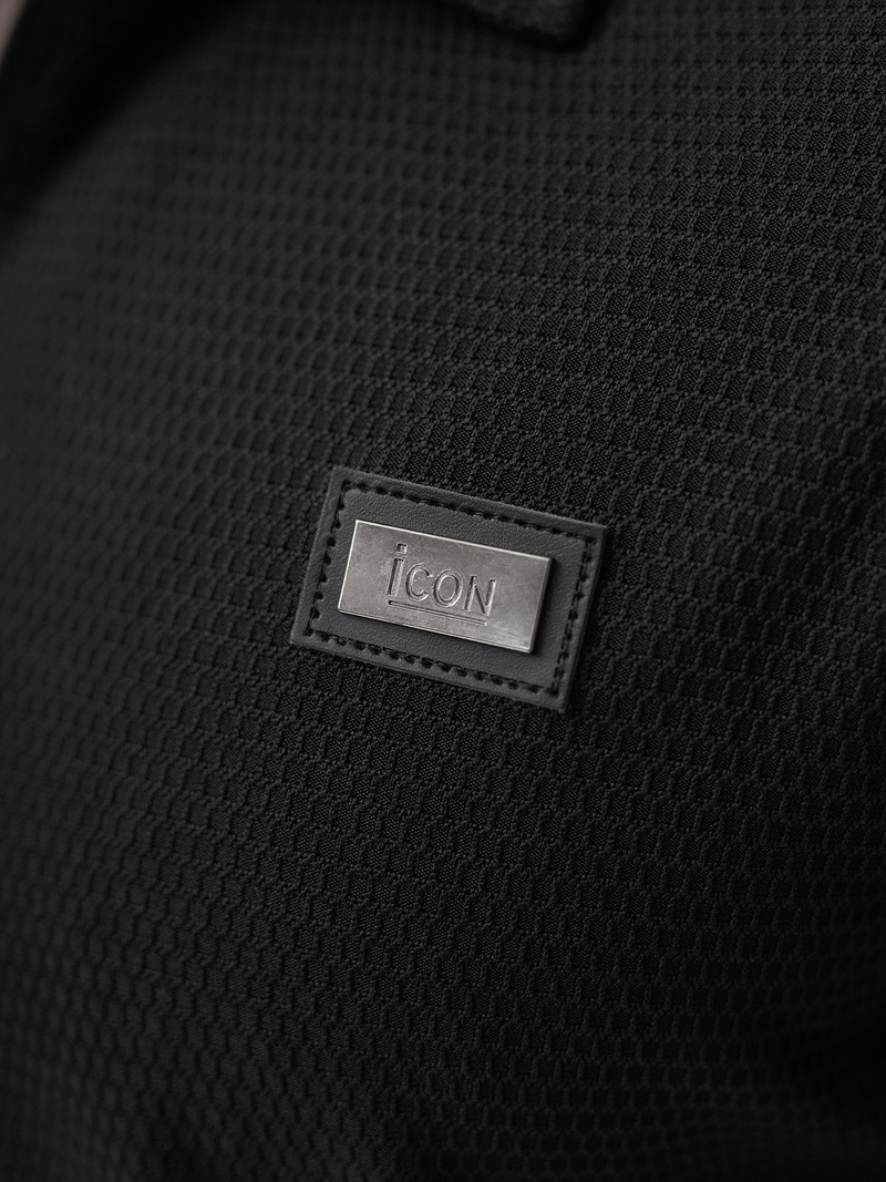 Pánské Polo Tričko Černé OZONEE O/YN2/593