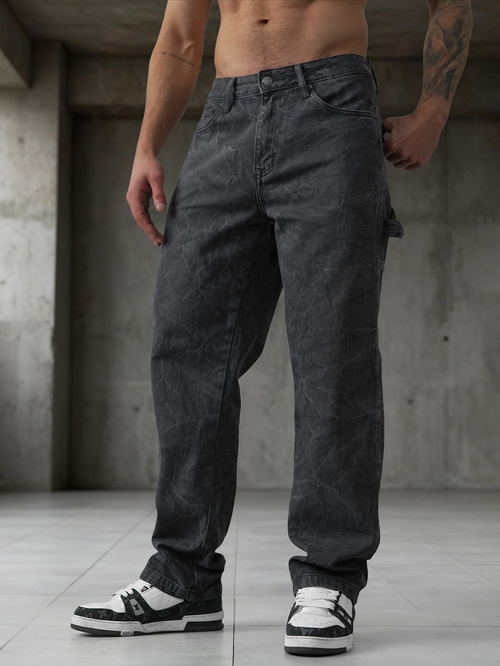 Pánské Džíny Grafitové OZONEE O/KK2828/5