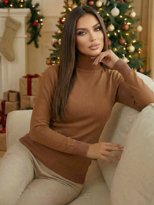 Dámský Svetr Camelové OZONEE JS/8009/7Z