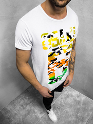 Pánské Tričko Bílé OZONEE JS/KS1958Z