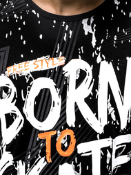 Pánské Tričko Černé OZONEE JS/KS1989