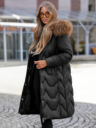 Dámská Zimní Bunda Černá OZONEE O/5M3229/392