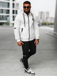 Pánská Tepláková Souprava Bílo-Černé OZONEE O/LN11887