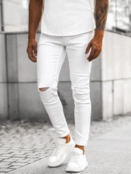 Pánské Džíny Bílé OZONEE E/5391/01Z