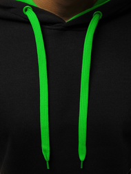 Pánská Mikina Černo-Zelená OZONEE JS/2012