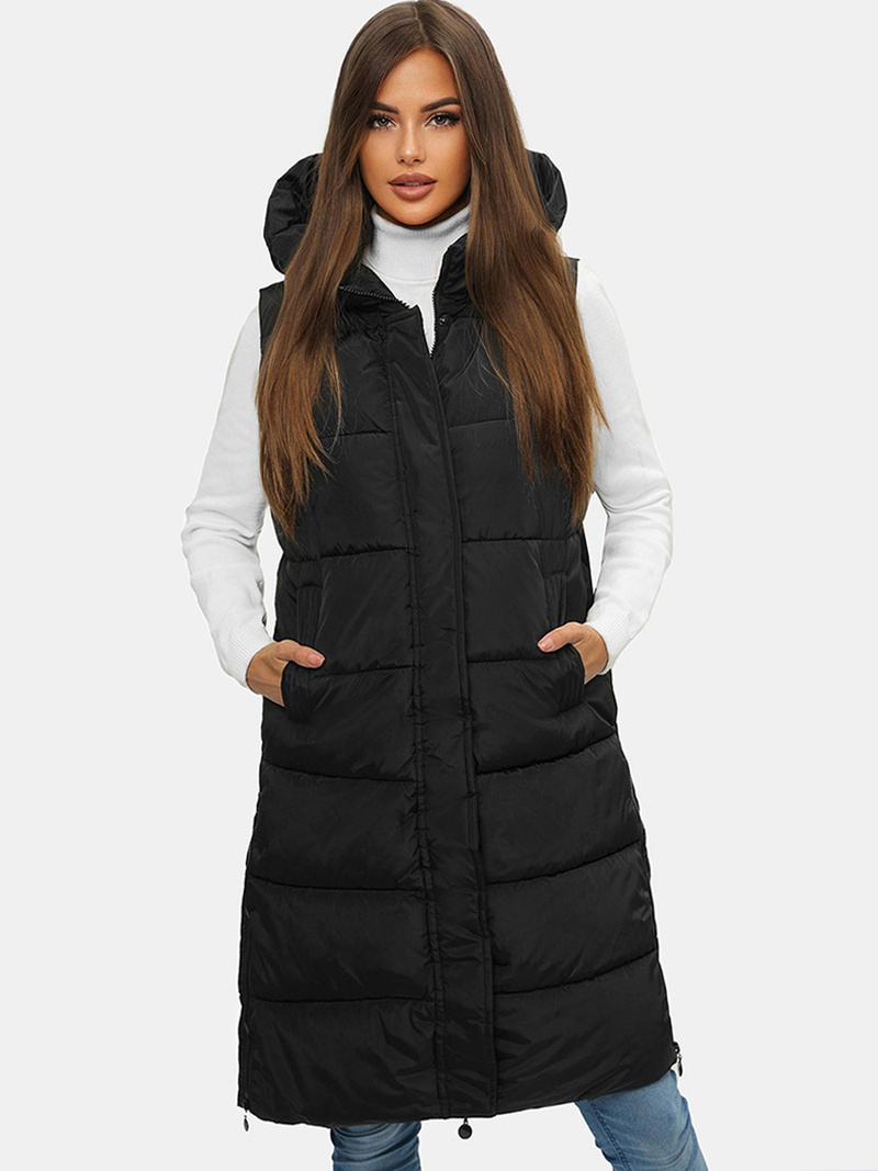 Dámská vesta černá OZONEE O/H909/1