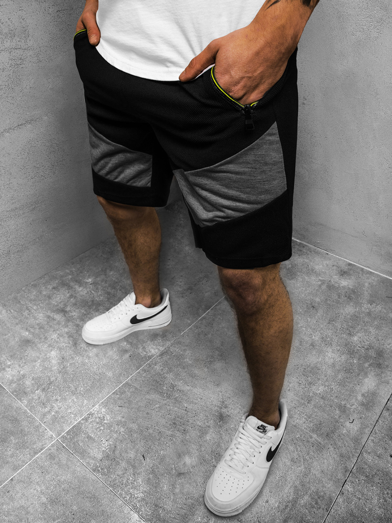 Pánské Krátké Kalhoty Černé JS/KS2515Z