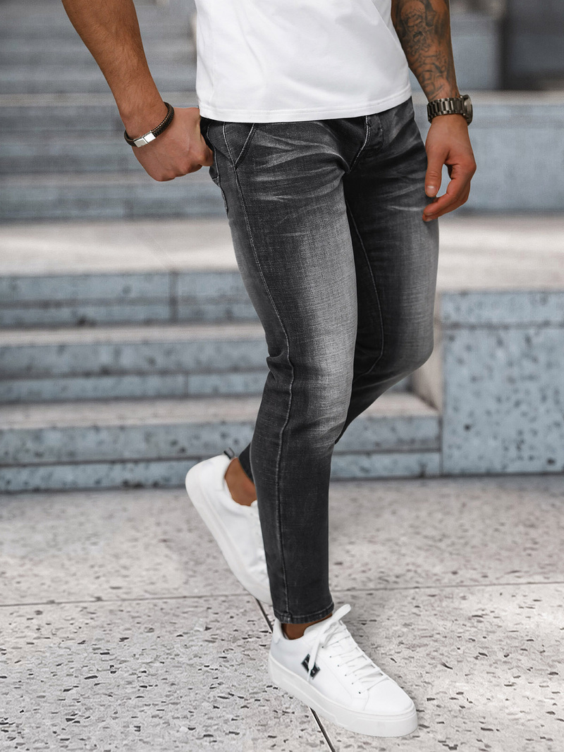 Pánské Džíny Černé OZONEE NB/MP0091N