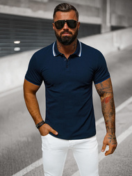 Pánské Polo Tričko Námořnická Modřá OZONEE O/DA719