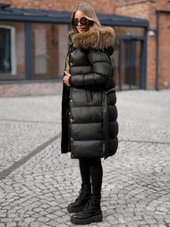 Dámská Bunda Černá OZONEE JS/5M3298/392Z