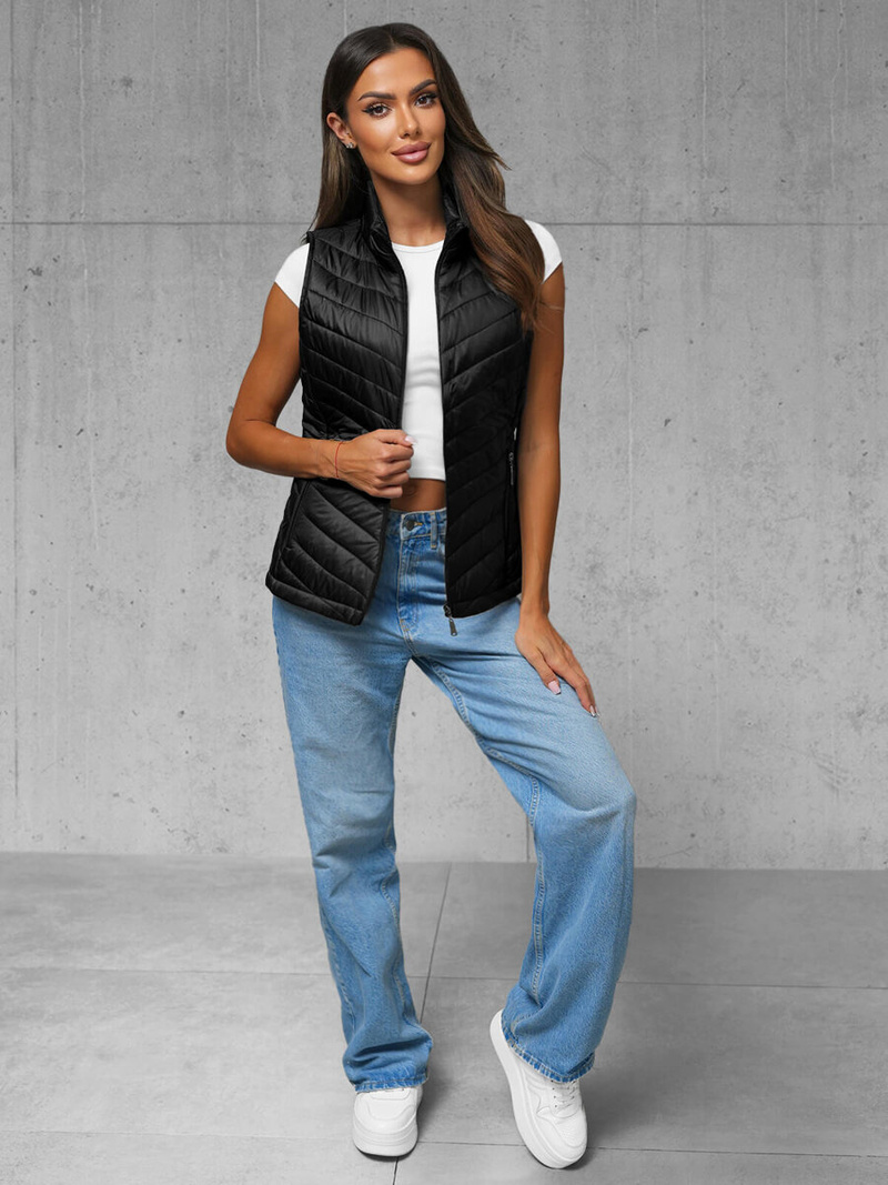 Dámská vesta černá OZONEE JS/16M9063/392