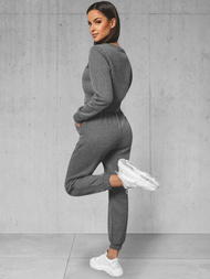 Dámská dvoudílná tepláková souprava grafitová OZONEE JS/8C78/5