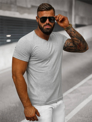 Pánské Tričko Šedé OZONEE JS/712007Z