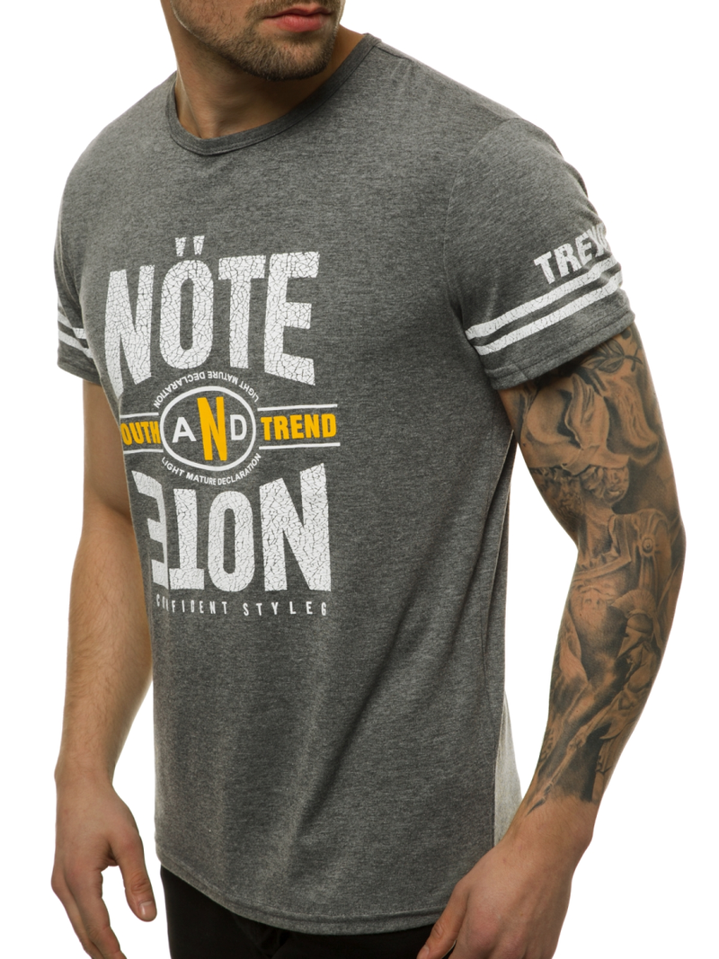 Pánské Tričko Grafitové OZONEE JS/SS10968