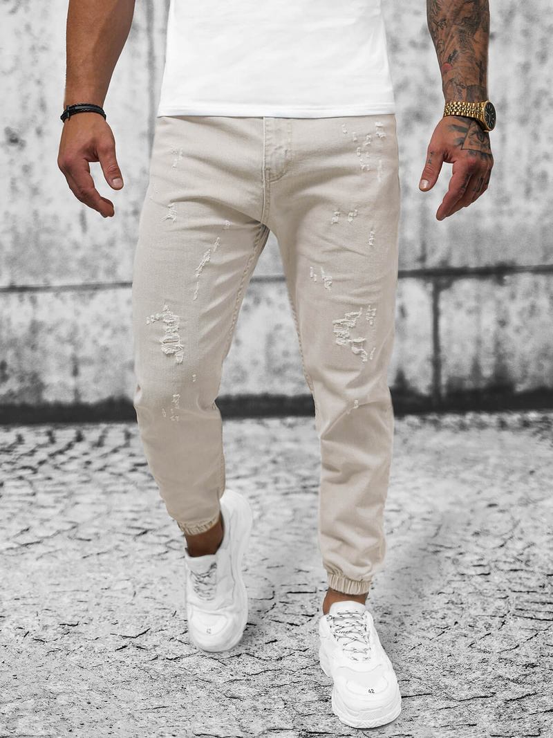 Pánské Kalhoty Jogger Šedé OZONEE DO/6100Z