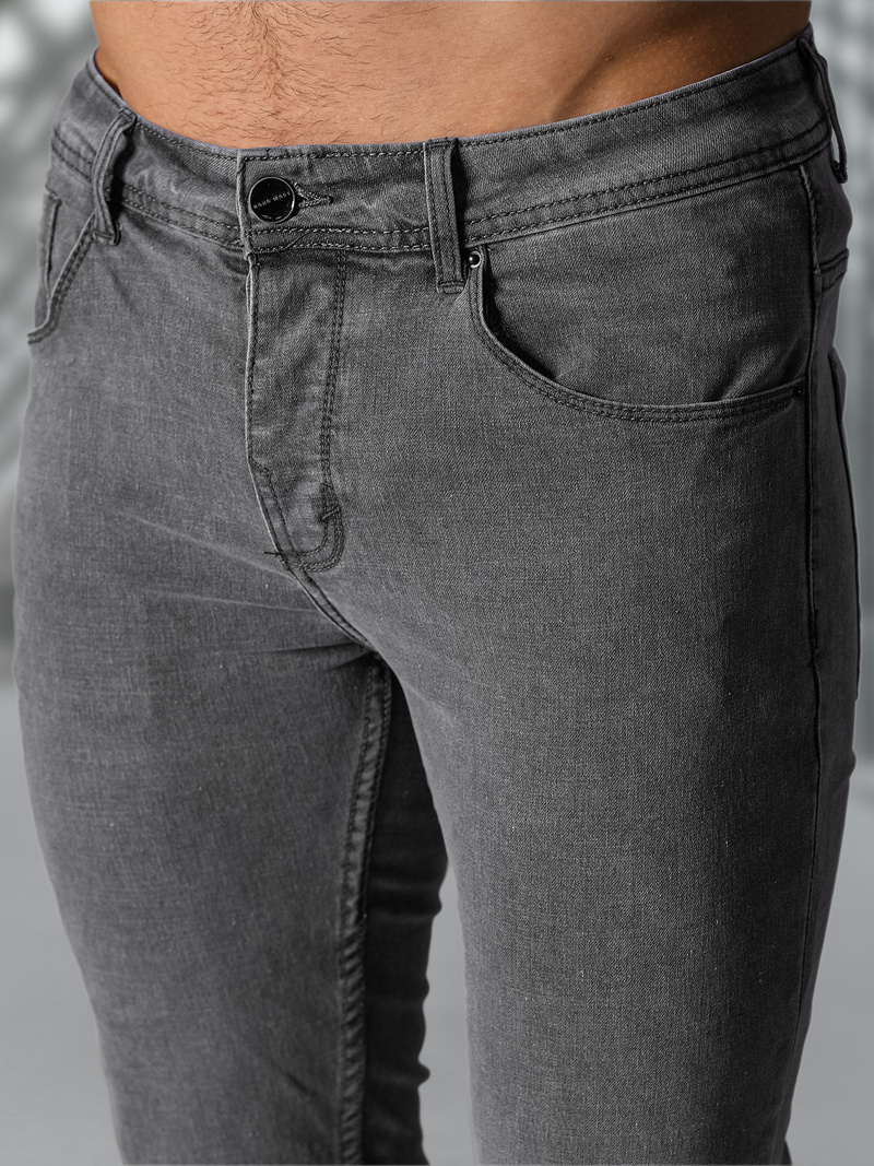 Pánské Džíny Grafitové OZONEE NB/MP0192GSZ