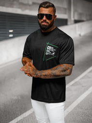 Pánské Tričko Černé OZONEE O/3C333