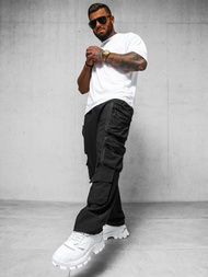 Pánské Kalhoty Černé OZONEE O/PS5528