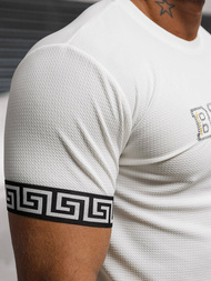 Pánské Tričko Bílé OZONEE O/T7571