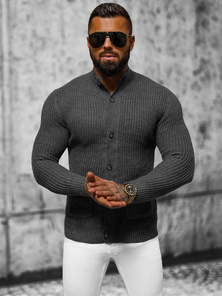 Pánský Svetr Grafitový OZONEE NB/MM6020/3