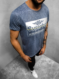 Pánské Tričko Námořnické Modré OZONEE JS/KS2056Z