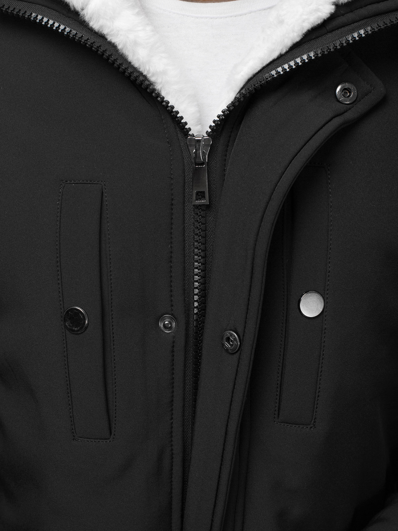 Pánská Zimní Bunda Černobílá OZONEE O/5832/22