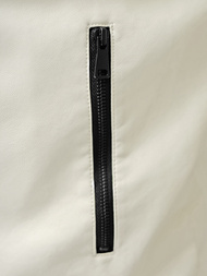 Pánská Koženková Bunda Ecru OZONEE JS/11Z8107