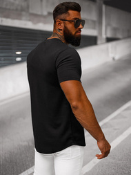 Pánské Tričko Černo-Bílé OZONEE O/7776T