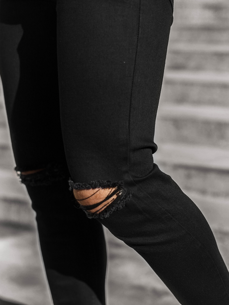 Pánské Džíny Černé/2 OZONEE DP/585