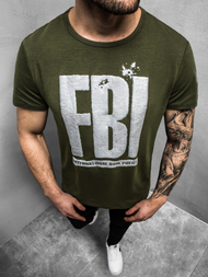 Pánské Tričko Zelené OZONEE JS/SS100730Z