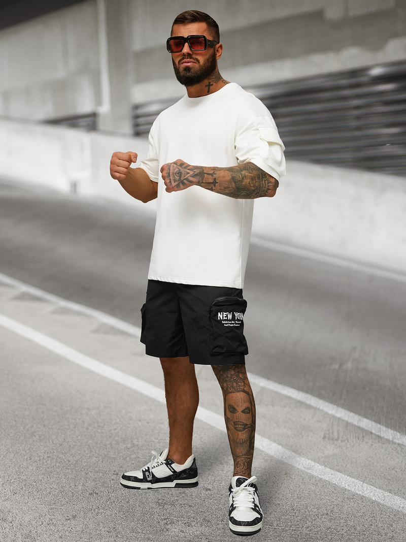 Pánské kraťasy černé OZONEE JS/27K6539/3