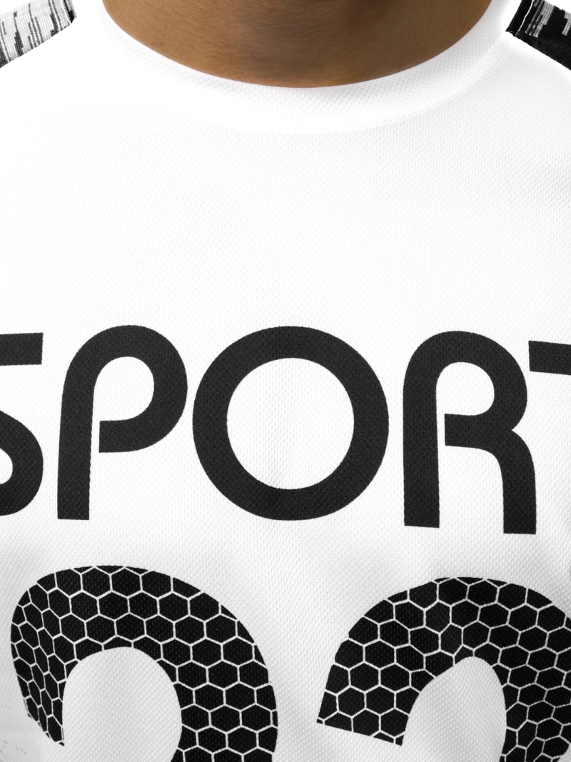 Pánské Tričko Bílo-Černé OZONEE JS/KS2068Z