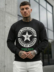 Pánská Mikina Černá OZONEE JS/8B1768/3