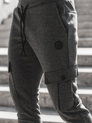 Pánské Tepláky Grafitové OZONEE C/374