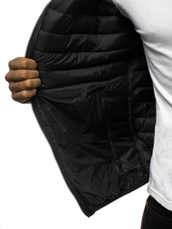 Pánská Bunda Černá OZONEE JS/LY35