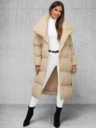 Dámská Bunda Béžová OZONEE JS/M737/62Z