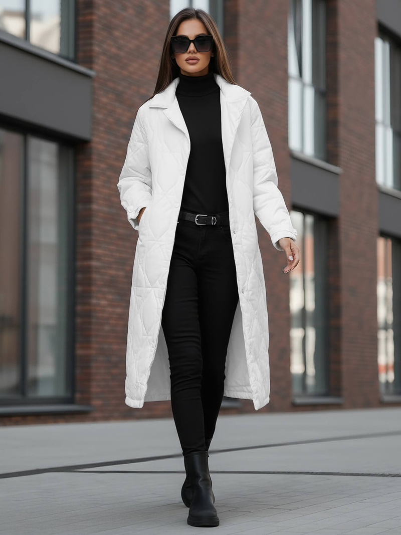 Dámská Bunda Bílá OZONEE JS/5M3177/281Z