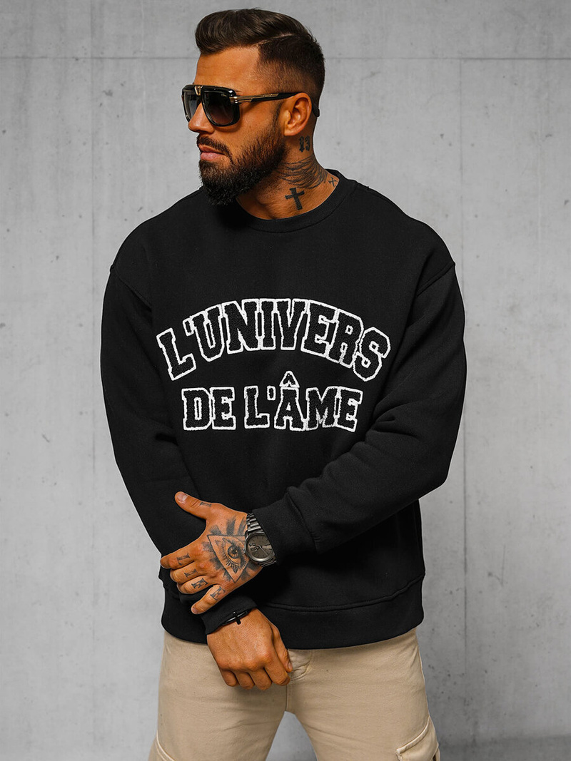 Mikina Černá OZONEE O/SWE23055