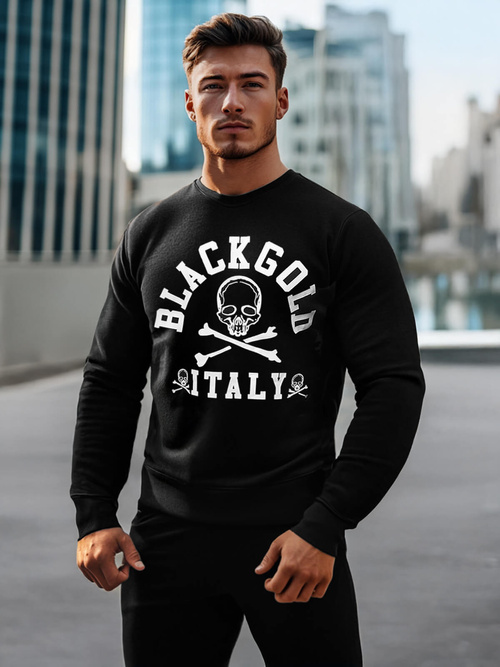 Pánská Mikina Černá OZONEE NB/MF2013Z