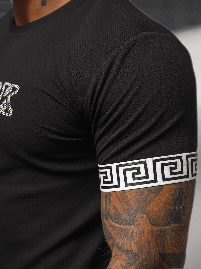 Pánské Tričko Černé OZONEE O/T7571